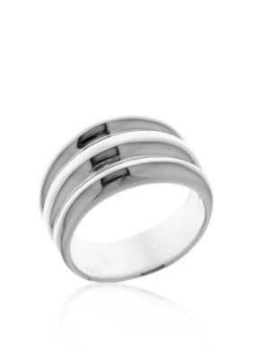 Belk & Co. Sterling Silver Ribbed Ring
