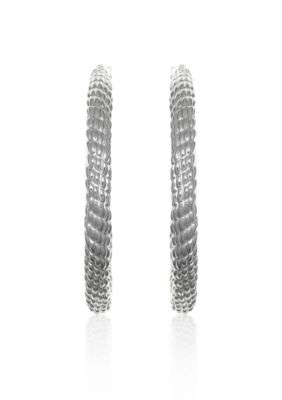 Belk & Co. Sterling Silver 3.5x40mm Hoop