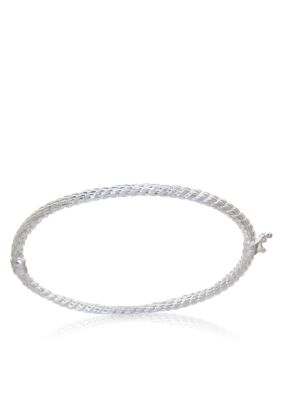 Belk & Co. Sterling Silver Bangle with Clasp