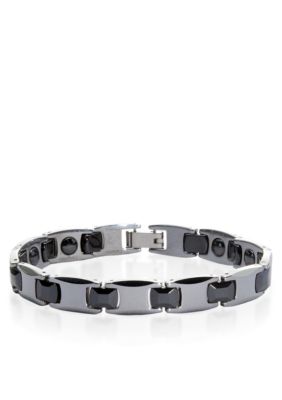 Belk & Co. Tungsten and Ceramic Bracelet