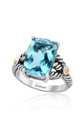 Effy Topaz Ring in Sterling Silver and 18K Yellow Gold Effy Topaz Ring in Sterling Silver and 18K Yellow Gold