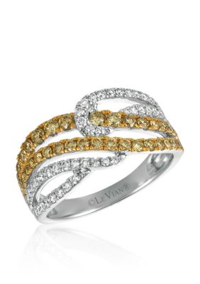 Le Vian Vanilla Diamonds and Goldenberry Diamonds Ring in 14K Vanilla Gold