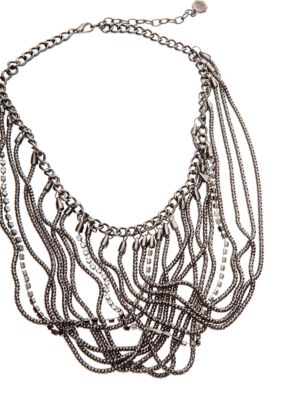 R.J. Graziano Mesh Bib Necklace