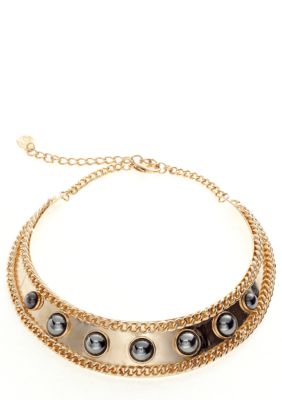 R.J. Graziano Metal Studded Collar