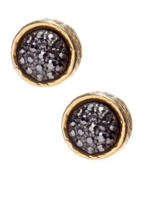 R.J. Graziano Hematite Stud Earring