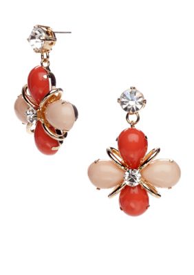 R.J. Graziano Floral Drop Earrings