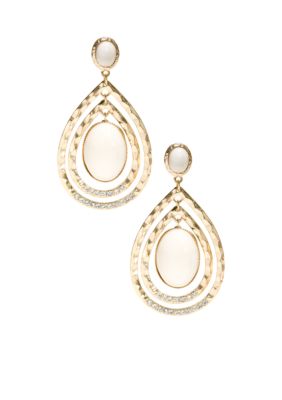R.J. Graziano Double Row Teardrop Earrings