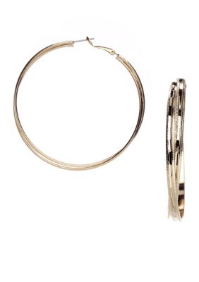 R.J. Graziano Gold Hoop Earrings