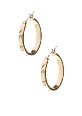 Napier Pierced Hoop Earrings
