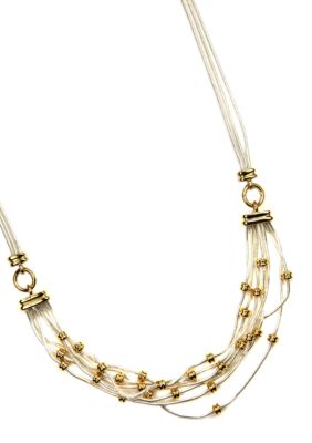 Napier Multi Row Frontal Necklace