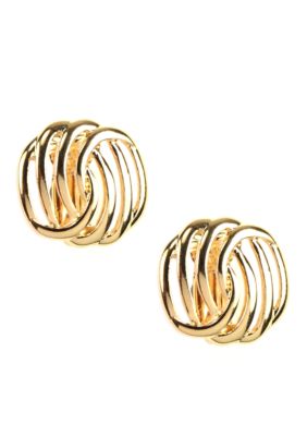 Napier Button Clip Earring