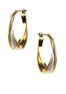 Napier Twist Oval Hoop