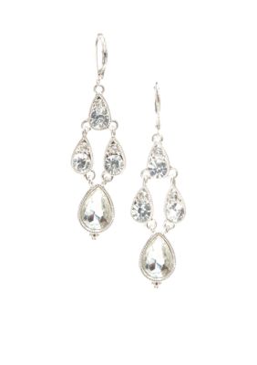 Napier Crystal Chandelier Earrings