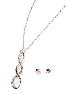 Napier Boxed Necklace And Earring Set