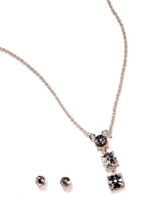 Napier Boxed Necklace And Earring Set