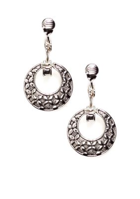 Napier Clip Door Knocker Earrings