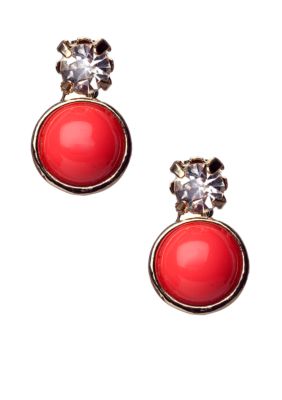 Napier Pierced Button Earrings