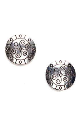 Napier Button Post Earrings