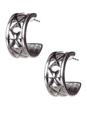 Napier Pierced C Hoop Earrings