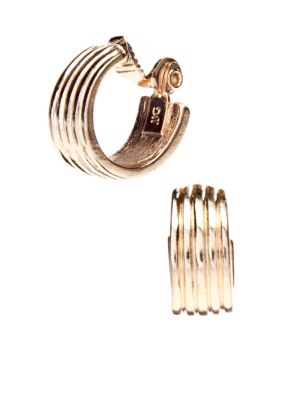 Napier Clip Hoop Earrings