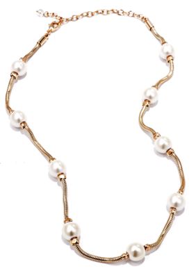 Napier Pearl Station Necklace