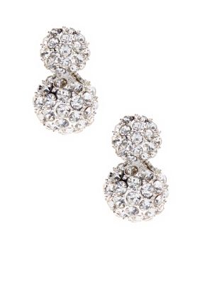Napier Pierced Button Stud Earrings