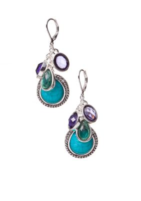Napier Pierced Shaky Drop Earrings