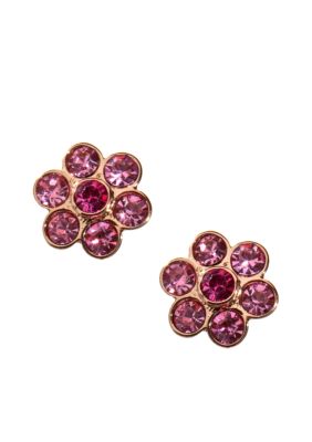 Napier Floral Button Stud Earrings