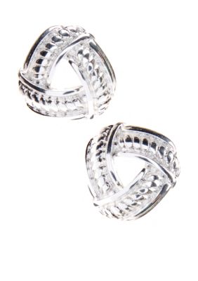 Napier Pierced Button Stud Earrings