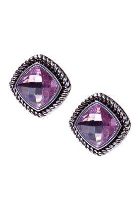 Napier Pierced Button Stud Earrings