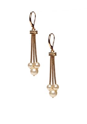 Napier Shaky Pearl Drop Earrings