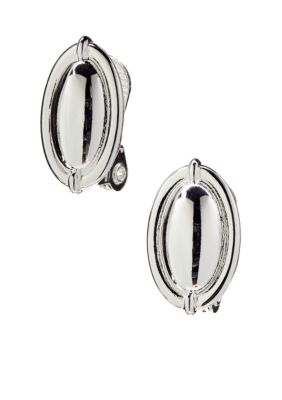 Napier Clip Button Earrings