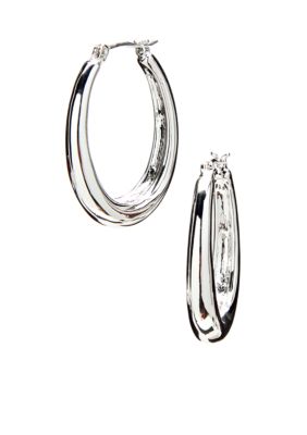 Napier Click It Hoop Earrings