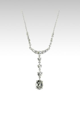 Napier Silver and Crystal Necklace