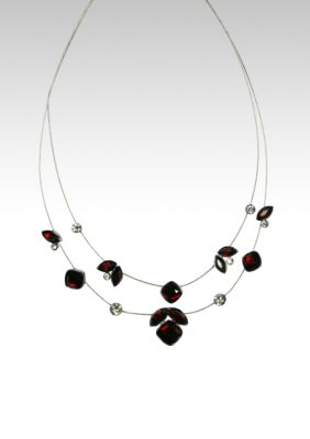 Napier Garnet and Crystal Illusion Neck