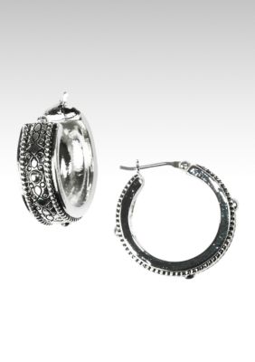 Napier Silver Hoop Earring