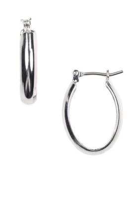 Napier Polished Oval Hoop Earring