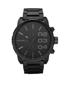 Diesel Men's Black Chronograph Dial with Black Stainless Steel Bracelet Watch