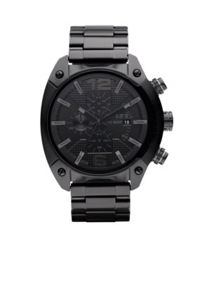 Diesel Black IP Stainless Steel Bracelet Chronograph Watch