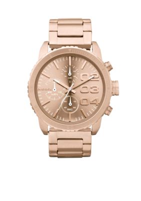 Diesel Rose Gold Tone Stainless Steel Chronograph Watch