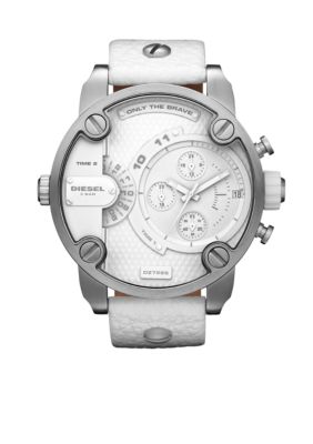 Diesel Men's Dual Time Zone Chronograph White Watch