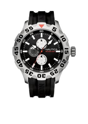 Nautica Multifunction Black Dial Watch