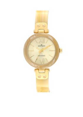 Anne Klein Horn Bangle Watch
