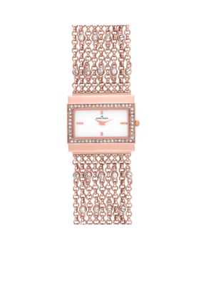 Anne Klein Rectangular Case and Chain Bracelet