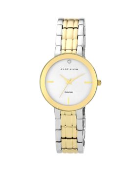 Anne Klein Diamond Dial Bracelet Watch