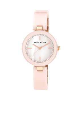 Anne Klein Blush Ceramic Bangle Watch