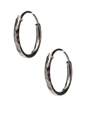 Diamond Cut Hoop