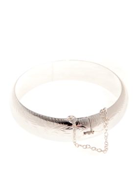 Belk Silverworks E Coat Over Silver 100 Engraved Bracelet
