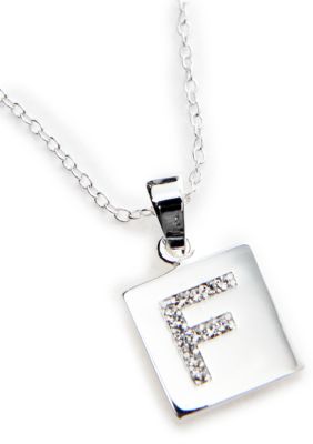 Belk Silverworks Initial Pendant Letter 