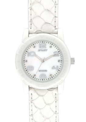 Sprout White Corn Resin Case with White Fish Skin Strap